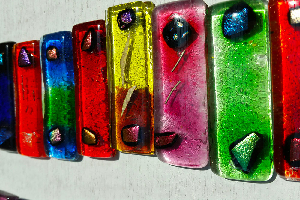 Lot De 6 Porte Couteaux Transparent/Transparent Verre/Verre - Vendu